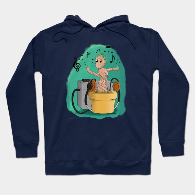 Dancing Tree in a Pot Hoodie by lizstaley